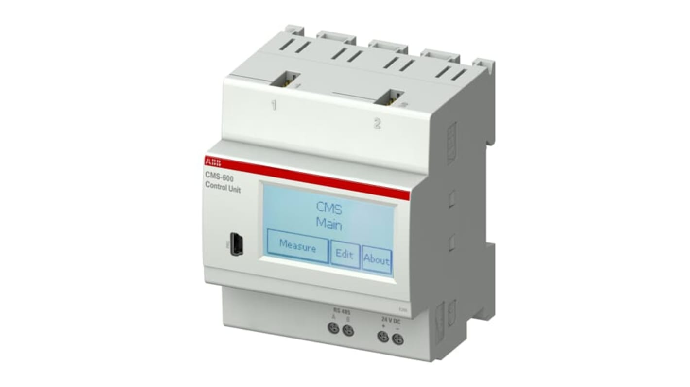 Relè di monitoraggio ABB 2CCA880000R0001 per circuiti finali, tensione 230-400 V, temperatura -25 a 75 °C.