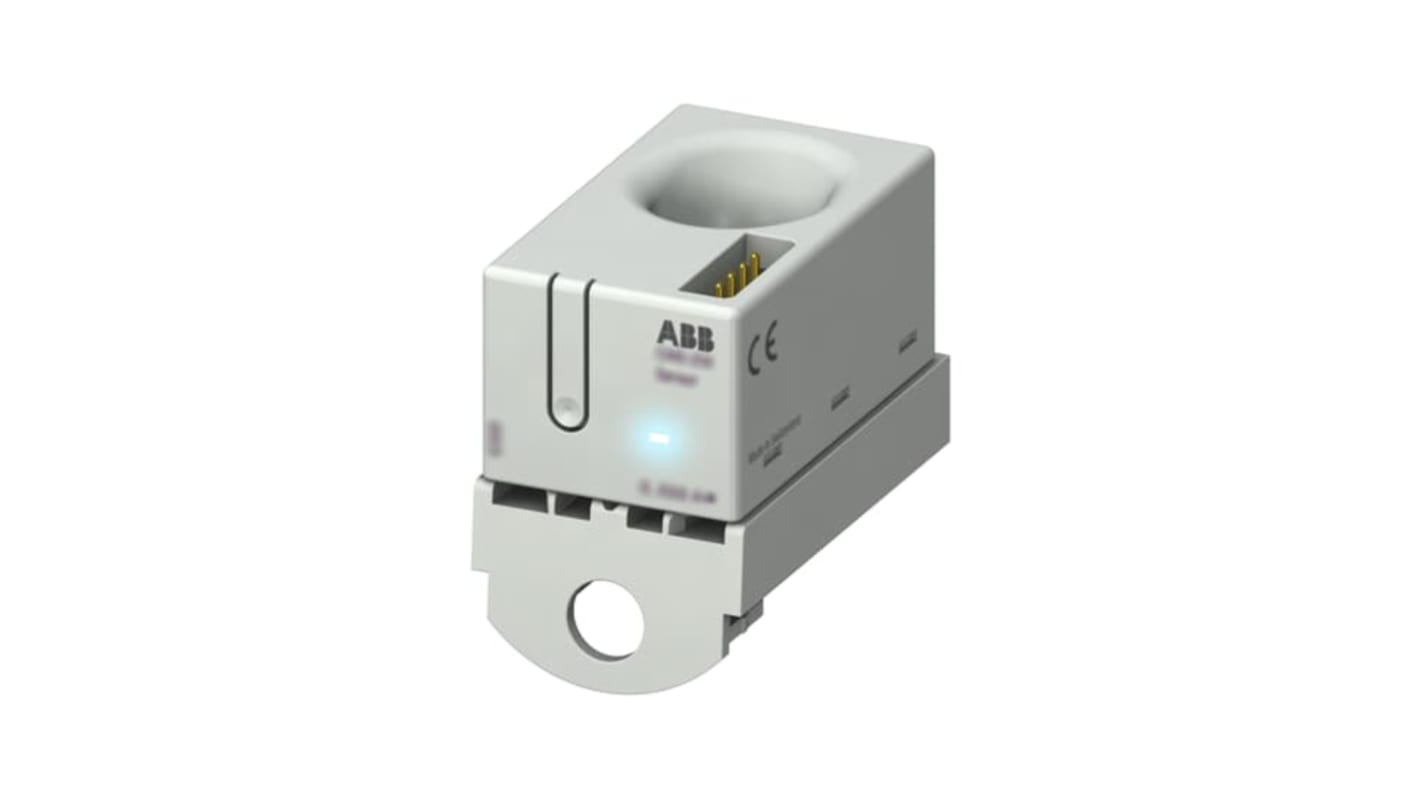 Sensore di corrente ABB 2CCA880136R0001, ingresso 0.1-40A, precisione ≤ 0.5%, per installazione S800, temperatura -25 a 75 °C.
