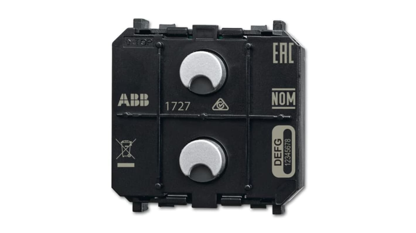 Unità completa pulsante ABB, comunicazione wireless, compatibile con modulo contatti a 1 modulo, codice 2CKA006200A0106.