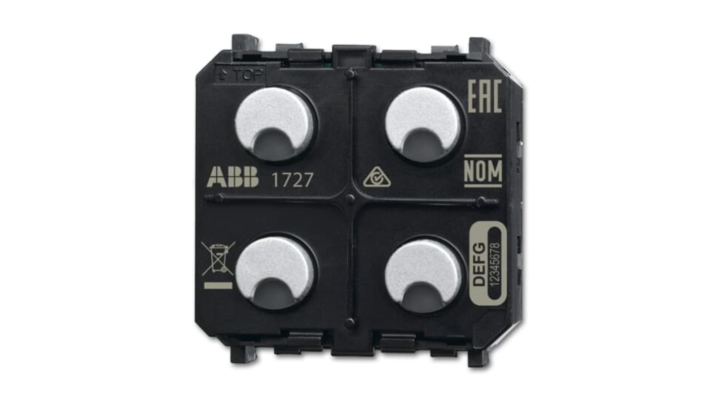 ABB Unità completa pulsante illuminata, comunicazione wireless, montaggio a filo, grado di protezione IP20.