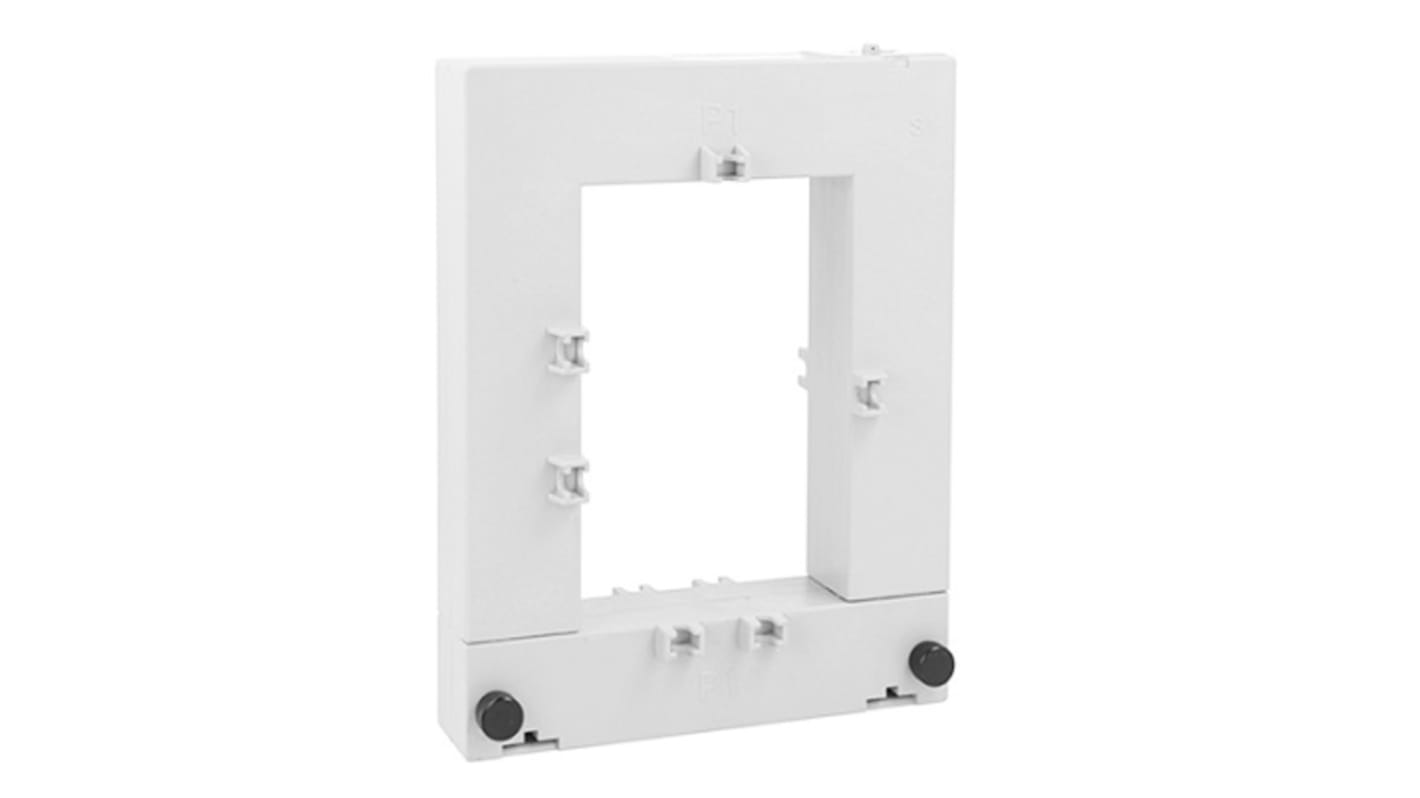 Trasformatore di corrente Lovato DM3TA1000, rapporto 1000:5A, fissaggio a vite, foro 80 x 120 mm, grado di protezione IP30.