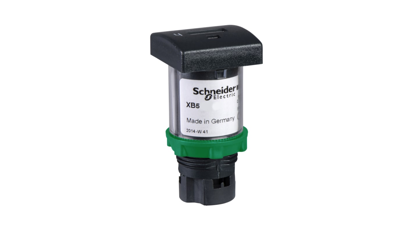 Contatore meccanico Schneider Electric XB5DSB, 5 cifre, montaggio a filo 22 mm, alimentazione 12-24 V, IP66, -40 a 70 °C.