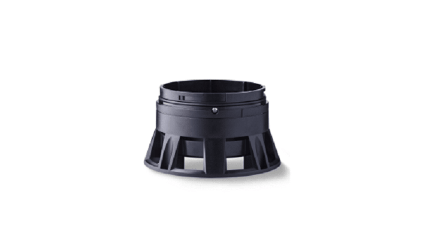 Base di montaggio AUER Signal 850535313, segnalatore acustico RBA, 32 toni, 95 dB, IP66, colore nero, compatibile serie R.