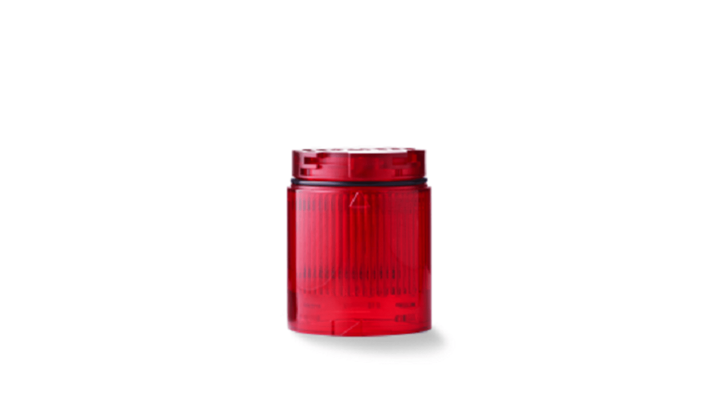 Segnalatore luminoso LED fisso AUER Signal CT5DC rosso 24V Ø50mm IP65 IK07. Ideale per torre di segnalazione Module-Compete 50.