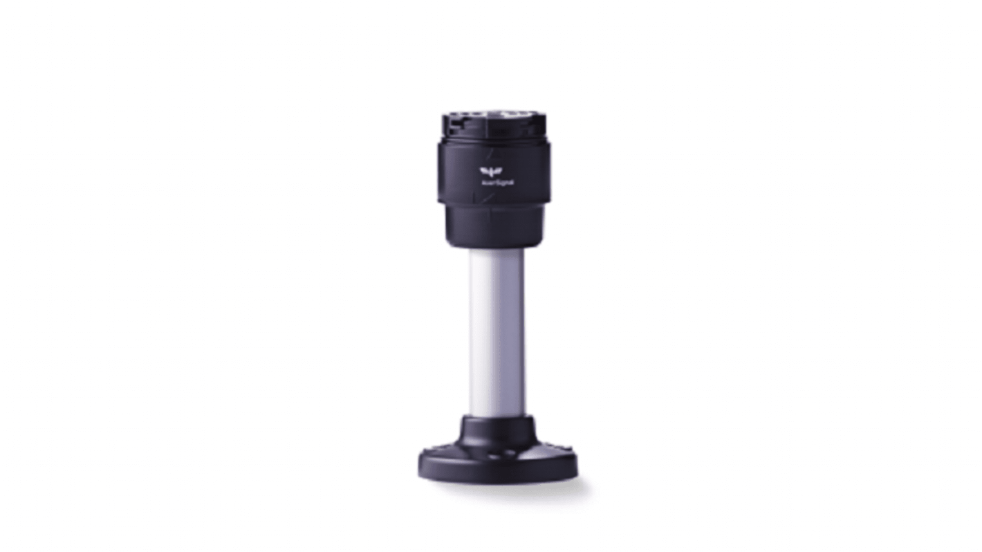 Base tubo CT5MR2 AUER Signal 915743900 con tubo alluminio 250mm, IP65, resistenza IK07, 24V c.c. per Torre segnalazione LED.