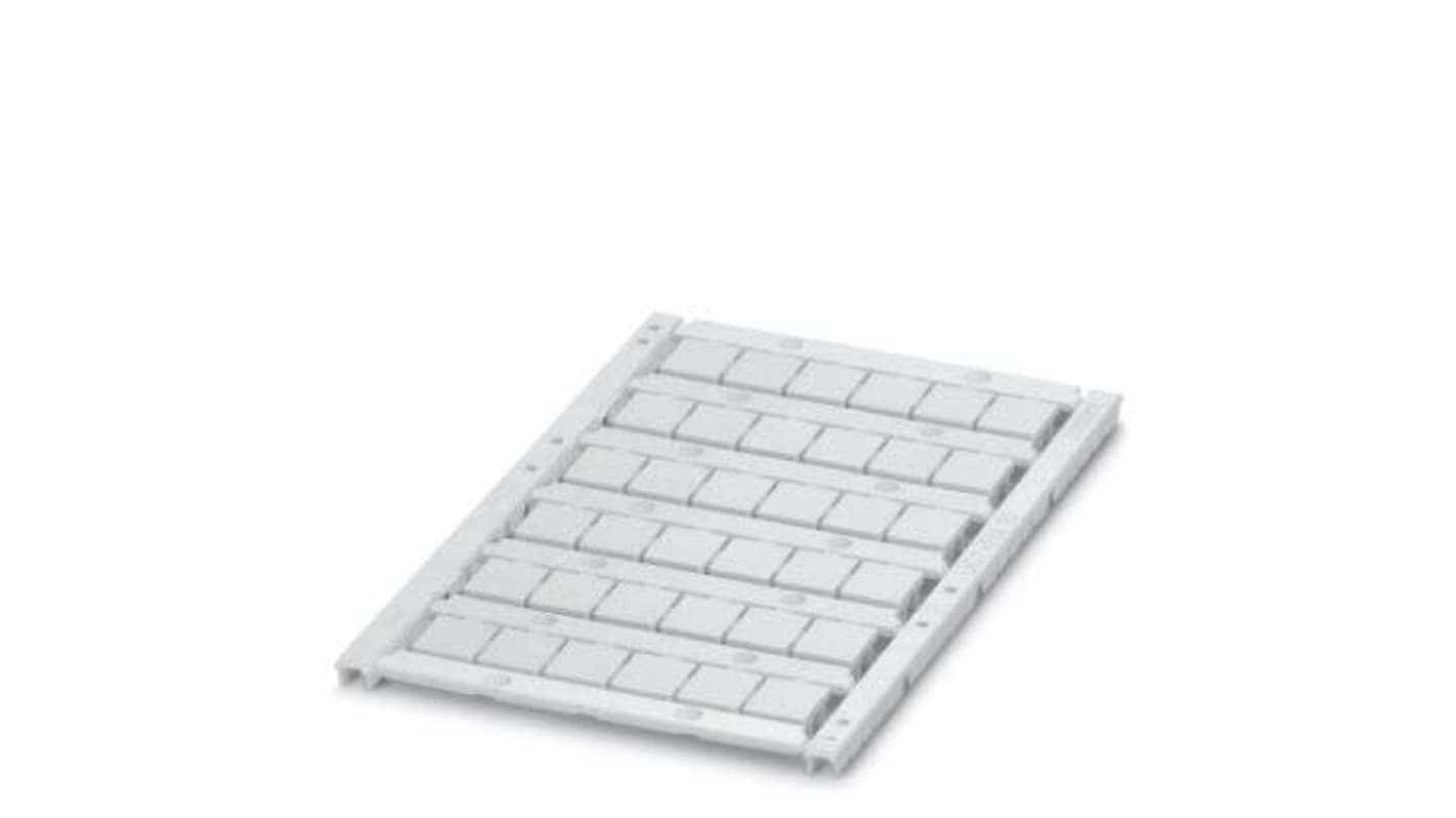 Marcatore Phoenix Contact 829142 per morsettiere TOPMARK e BLUEMARK - Bianco 10,5x9,6x4,76mm - Realizzato in PC, privo di silicone e alogeni. Compatibile con vari modelli.