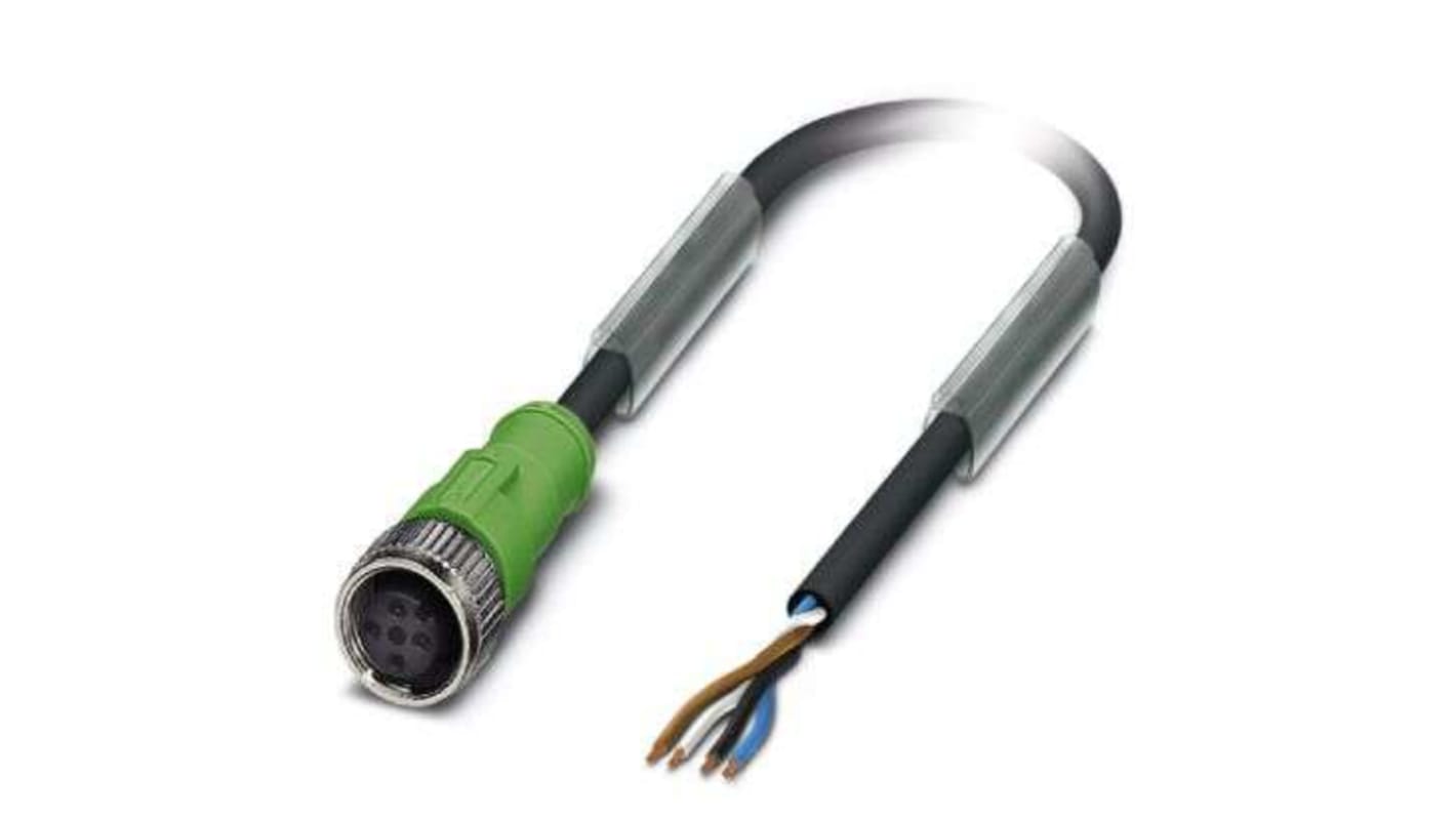 Cavo sensore/attuatore Phoenix Contact M12 Femmina, L. 20m, 4 posizioni, resistenza di isolamento ≥ 100 MΩ, tensione nominale 250 V. Ideale per applicazioni industriali.