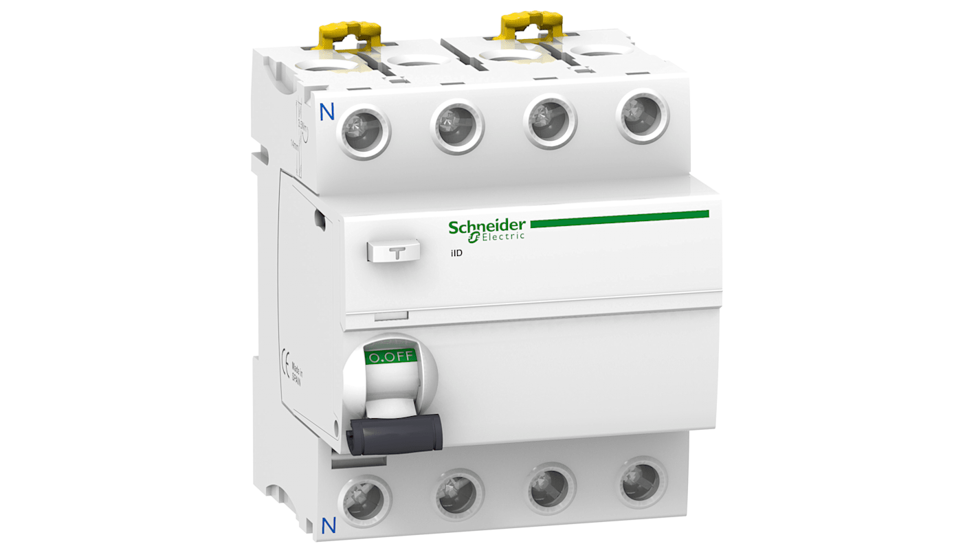Interruttore automatico Schneider Electric A9R35440 4P 40A 300mA Tipo A-SI, IP20/IP40, -25 a 60 °C, frequenza 50/60 Hz. Per una protezione sicura.