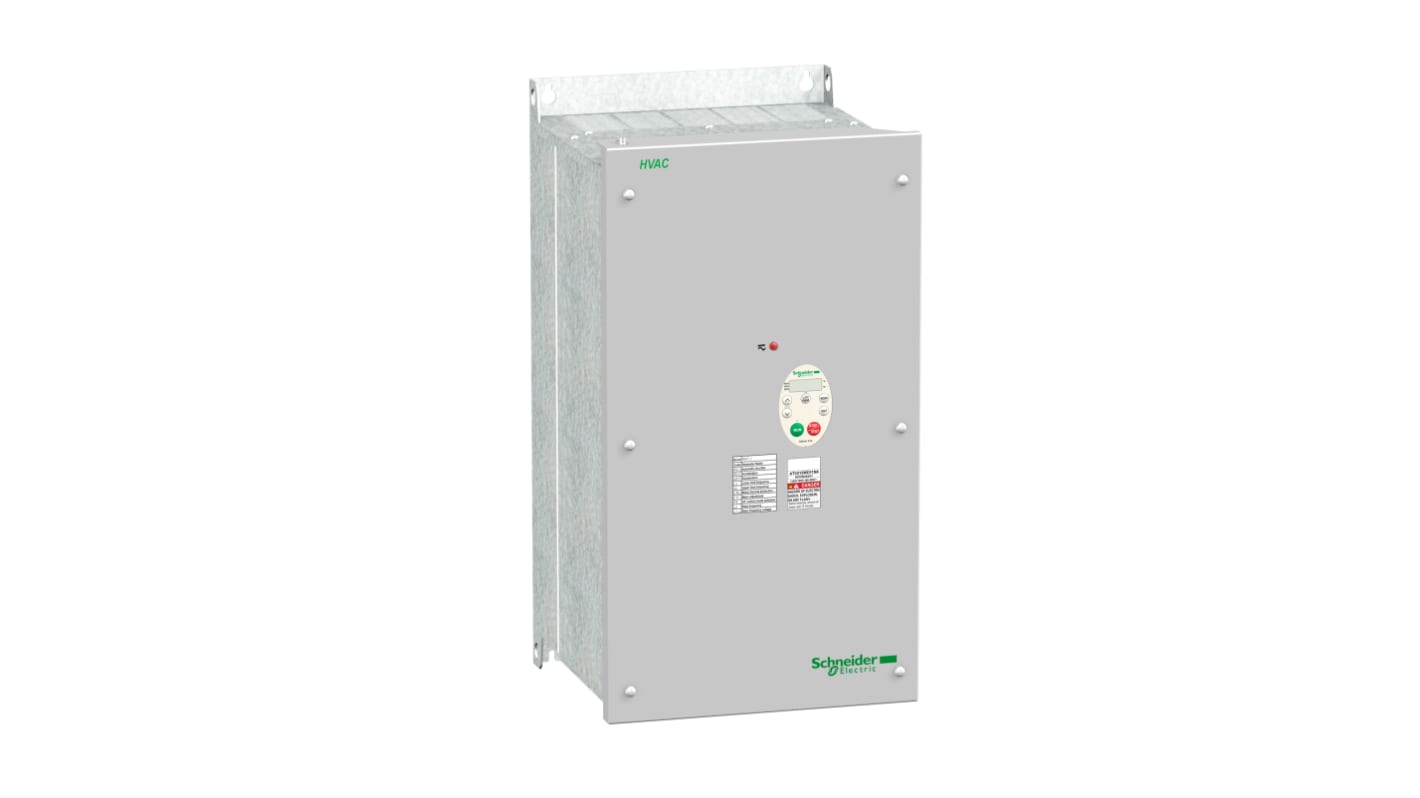 Inverter Schneider Electric ATV212WD11N4, 11 kW, 3 fasi, IP55, per motori asincroni, compatibile con protocolli di comunicazione.