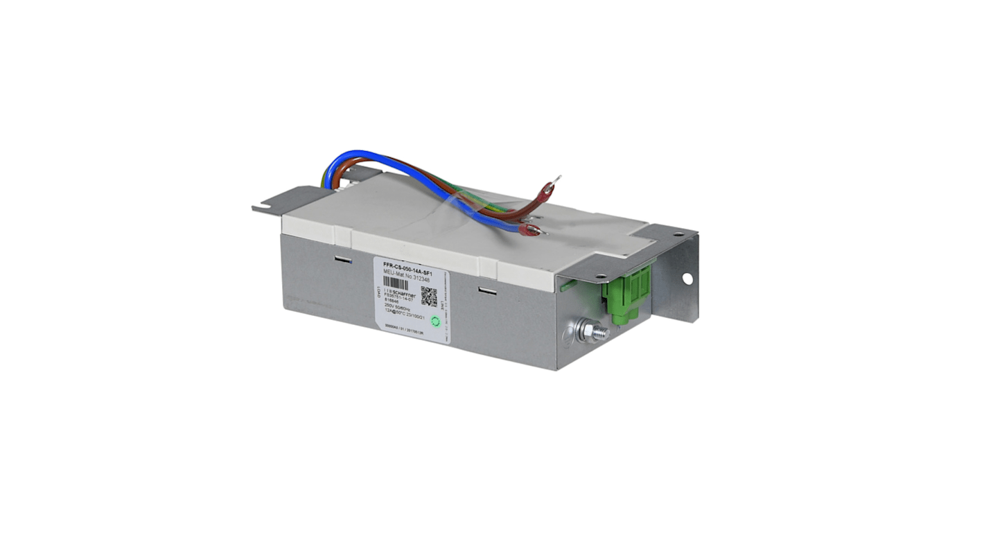 Kit filtro EMC Mitsubishi Electric 312348 per FR-E720S/E820S, riduce il rumore radio, montaggio su piedino.