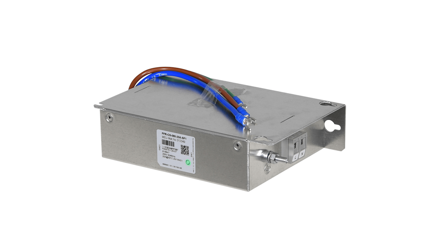 Kit filtro EMC Mitsubishi Electric 312349 per FR-E720S/E820S, montaggio su piedino, riduce il rumore radio.