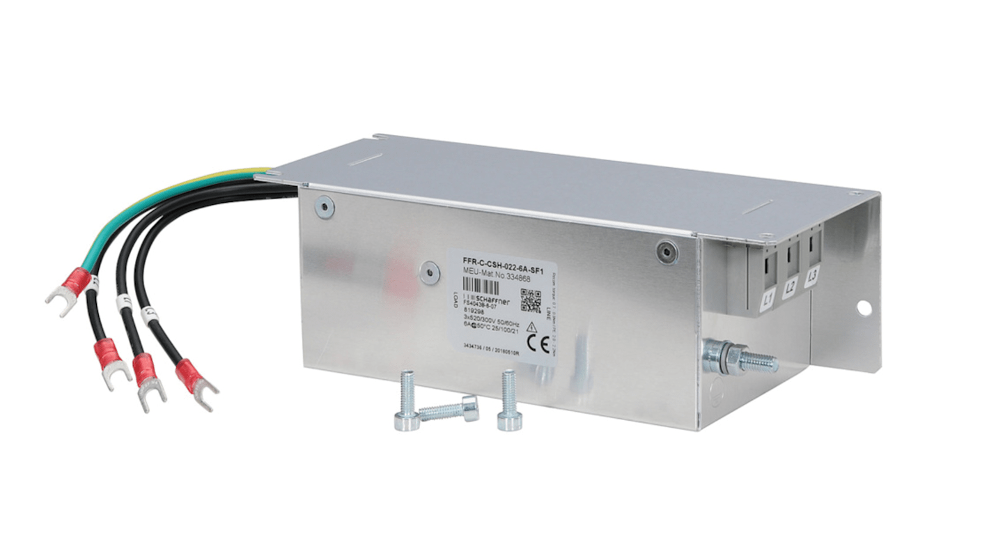 Kit filtro EMC Mitsubishi Electric 334868 per FR-CS84, montaggio su piedino, riduce il rumore radio nel segnale.