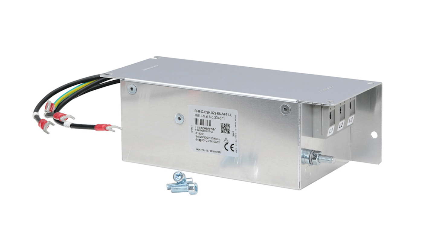 Kit filtro EMC Mitsubishi Electric 334871 per FR-CS84, montaggio su piedino, riduce il rumore radio nel segnale.