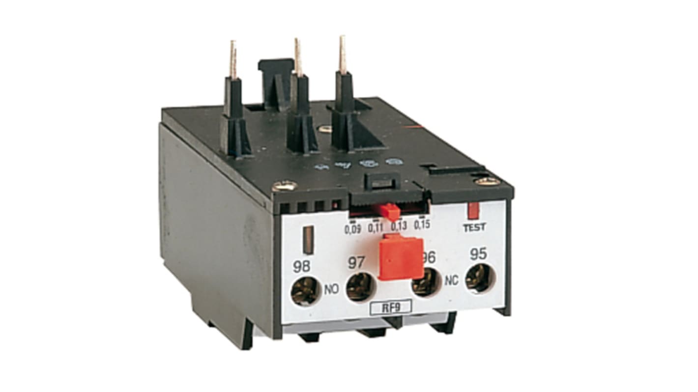 Relè di sovraccarico termico Lovato 11RF9033, 3 poli, 0,33 A, 690 V, reset manuale, per mini contattori serie BG.