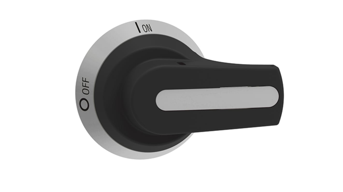 Manopola rotante Lovato GAX66NB per sezionatori serie GA, lunghezza 103.6 mm, colore nero, con lucchetto e grado di protezione IP66/IP69K.