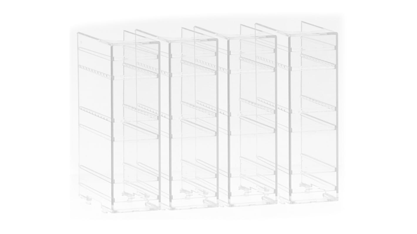 Coperchio terminale unipolare Lovato GLX803 per sezionatori serie GL, set di 4 pezzi, montaggio a innesto.