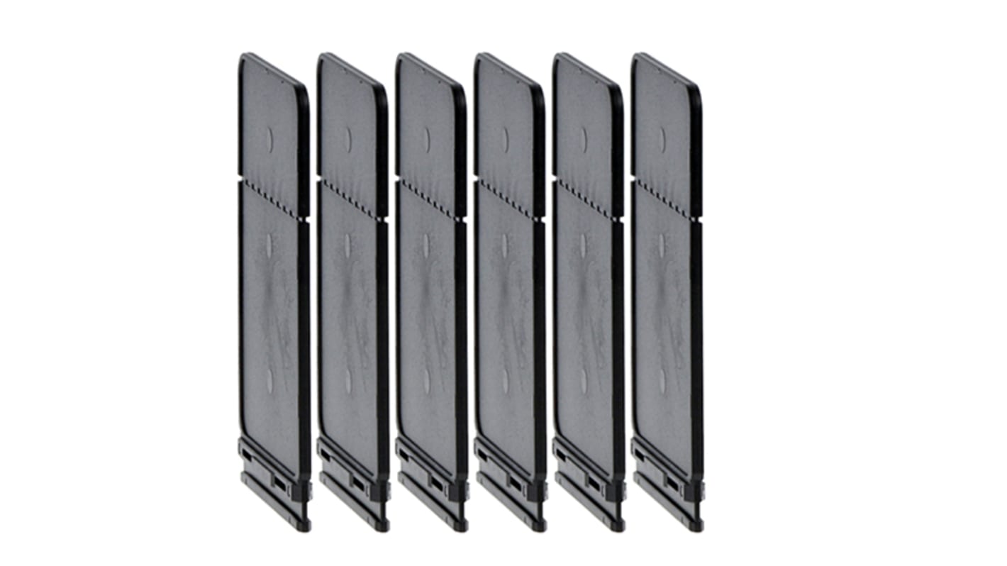 Barriera di fase Lovato GLX902, unipolare, set da 6 pezzi, per sezionatori serie GL, montaggio a innesto.