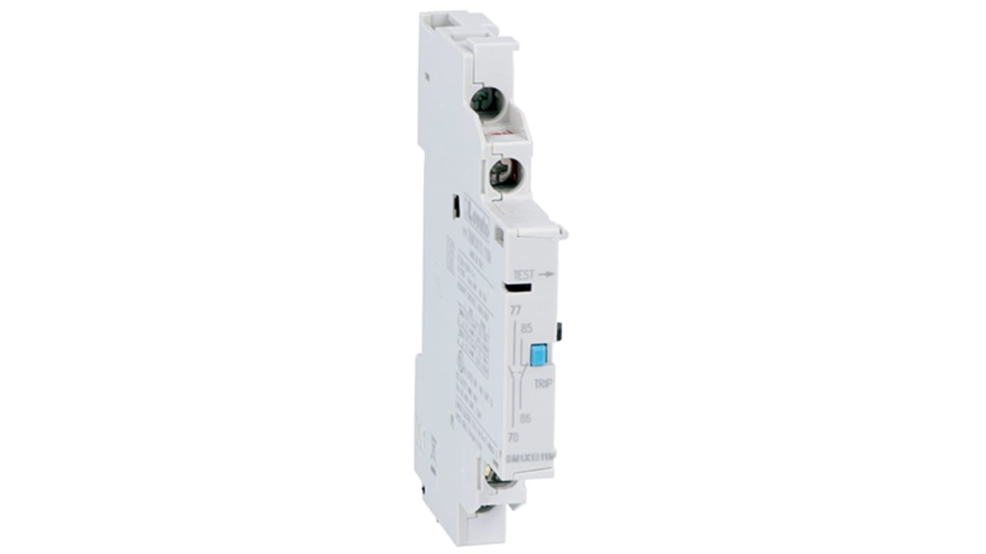 Contatto ausiliario Lovato SM1X1311M per interruttori automatici SM1, montabile lateralmente o frontalmente, con indicazione di attivazione.