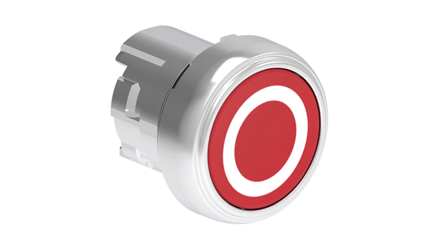 Pulsante instabile Lovato LPSB1104, rotondo rosso, diametro foro 22 mm, grado di protezione IP66/IP67/IP69K.