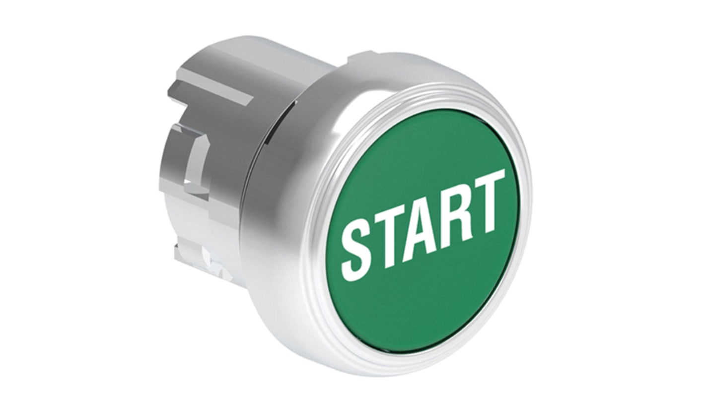 Pulsante instabile Lovato LPSB1163, verde, diametro foro 29.5 mm, montaggio a filo, grado di protezione IP66/IP67/IP69K.