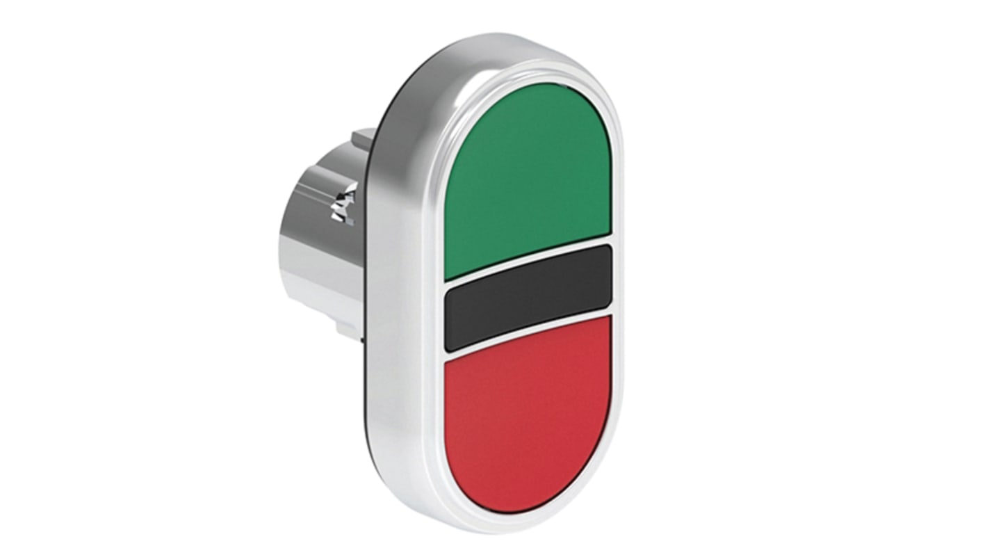 Pulsante instabile Lovato LPSB7113, attuatore bianco con ritorno a molla, diametro foro 22 mm, grado di protezione IP66/IP67/IP69K.