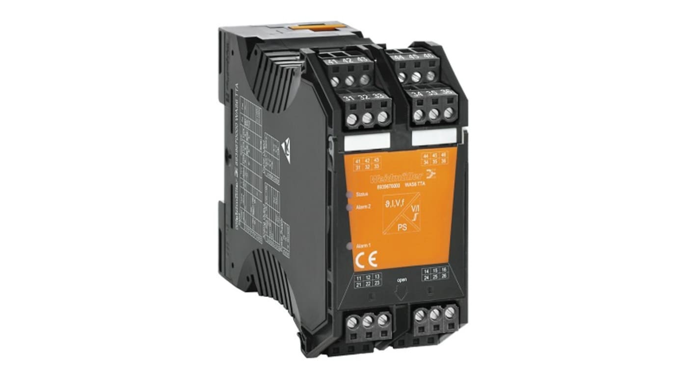 Weidmüller 8939680000, convertitore universale con amplificatore di isolamento, alimentazione 18-264 V, ingressi configurabili.