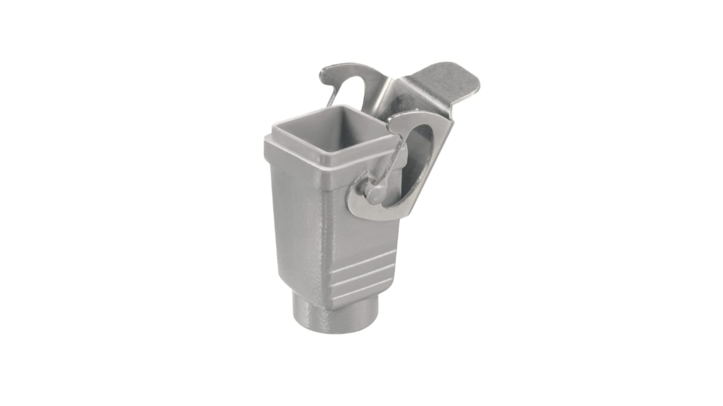 Contenitore accoppiamento Weidmüller PG11 in metallo per connettori industriali, IP65, RAL 7035. Resistente alla corrosione e marcatura laser. Codice costruttore: 1652500000.