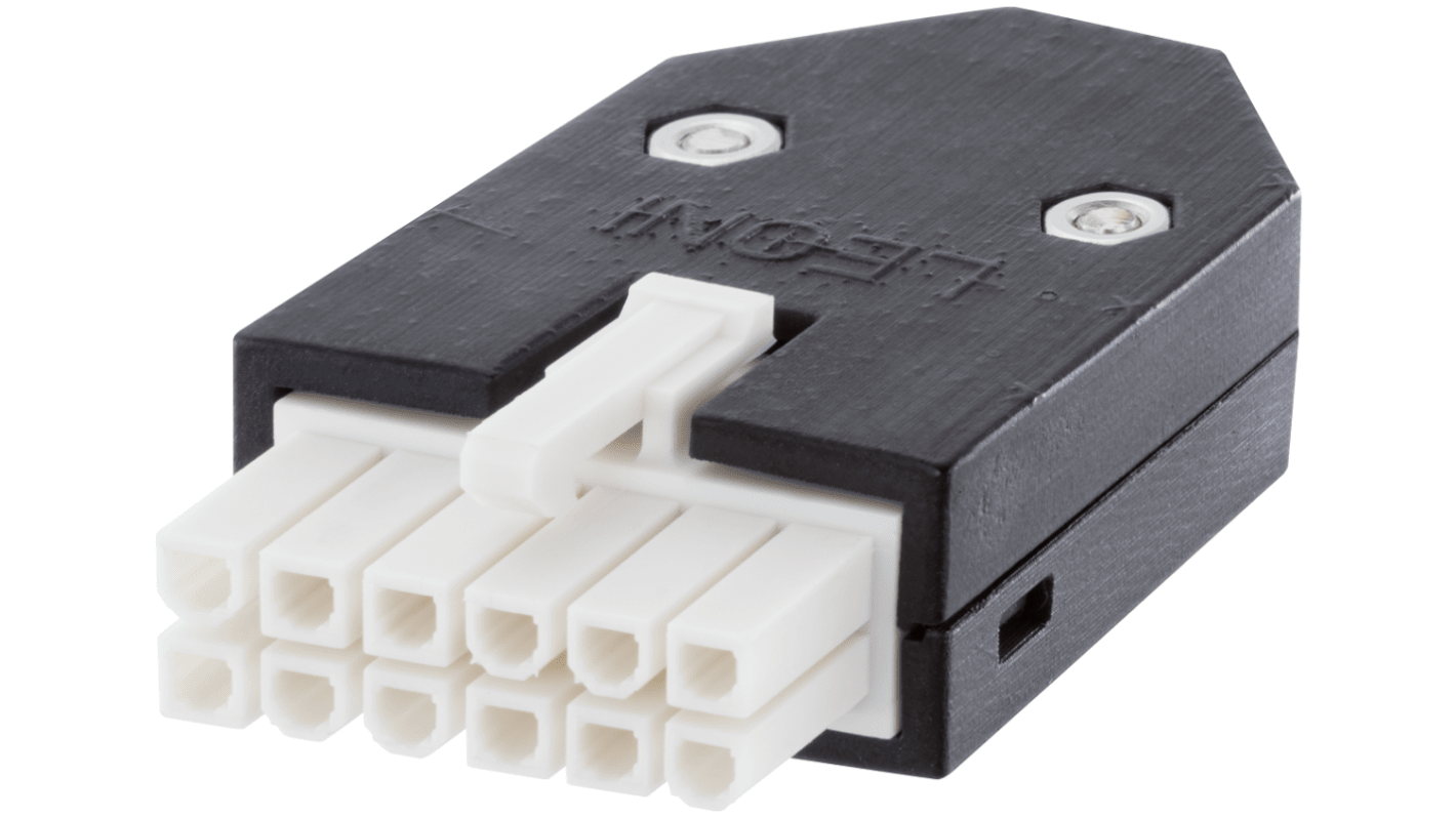 Connettore di alimentazione Siemens 6FX2003-0SL12, 12 poli, per SINAMICS V90, contatto femmina, collegamento a isolatore S-1FL6.
