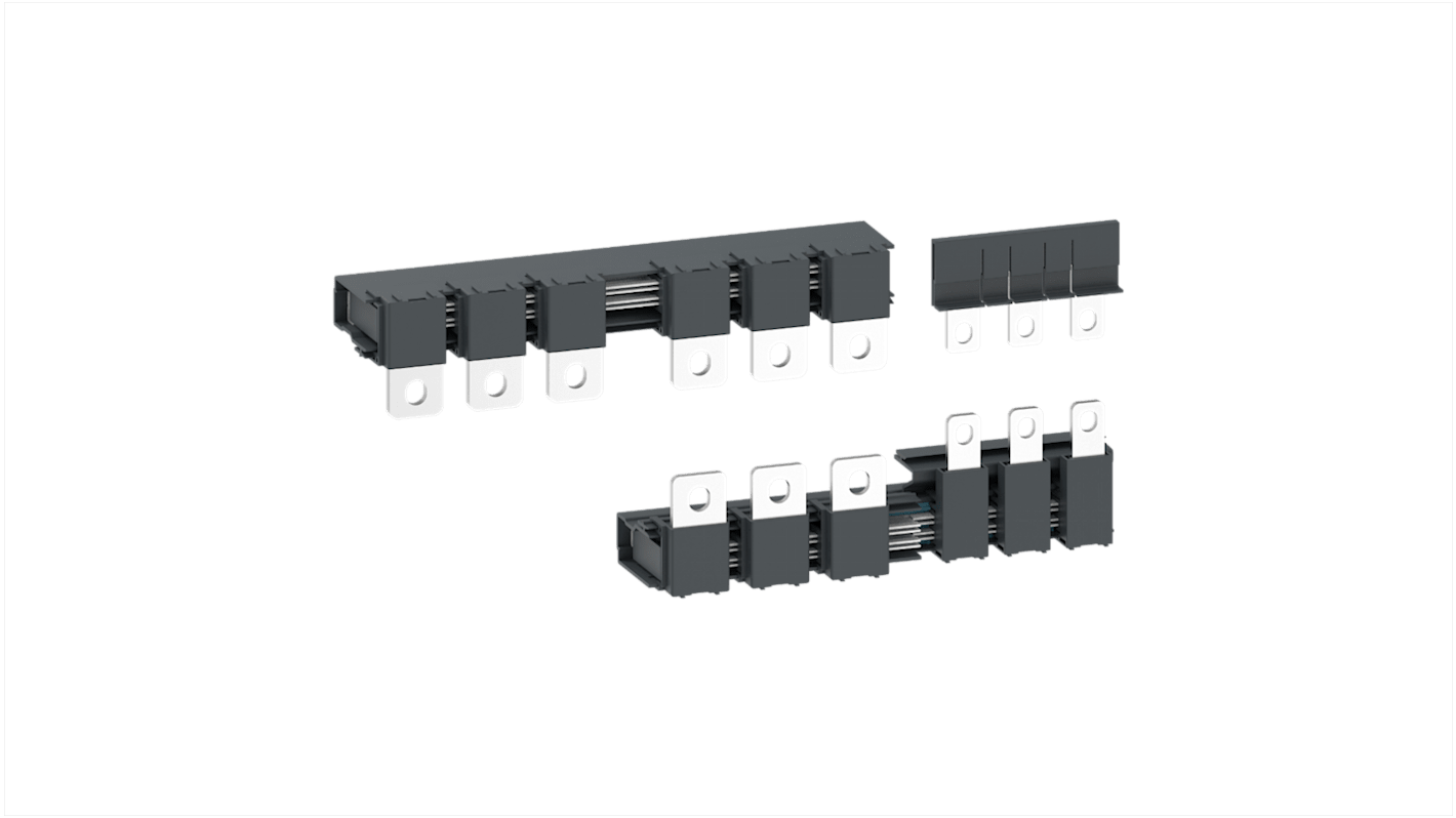 Barra a ponticello Giga LA9GSQ330 di Schneider Electric, per collegamento stella-triangolo, compatibile con contattori Giga LC1G265-500, conforme RoHS.
