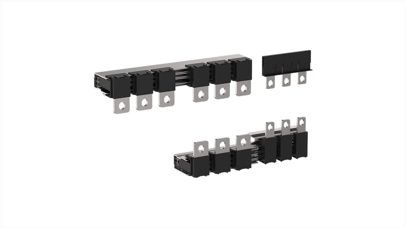 Barra a ponticello Schneider Electric LA9GSQ331 per collegamento Star-Delta, compatibile con contattori Giga. Grado di protezione IP20.