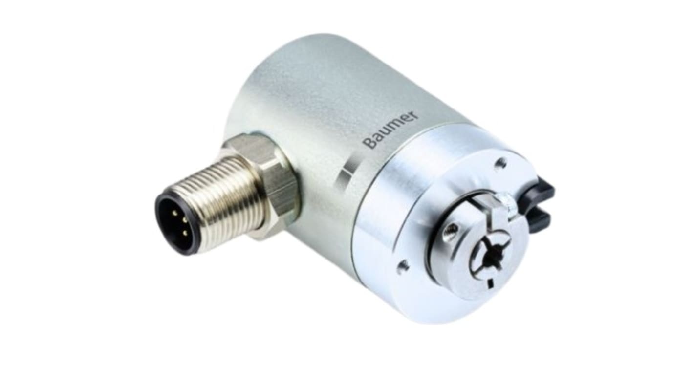 Encoder assoluto Baumer EAM300-SM5.5L4B.12160.A, Singleturn 12 bit e Multiturn 16 bit, uscita SSI, IP65.