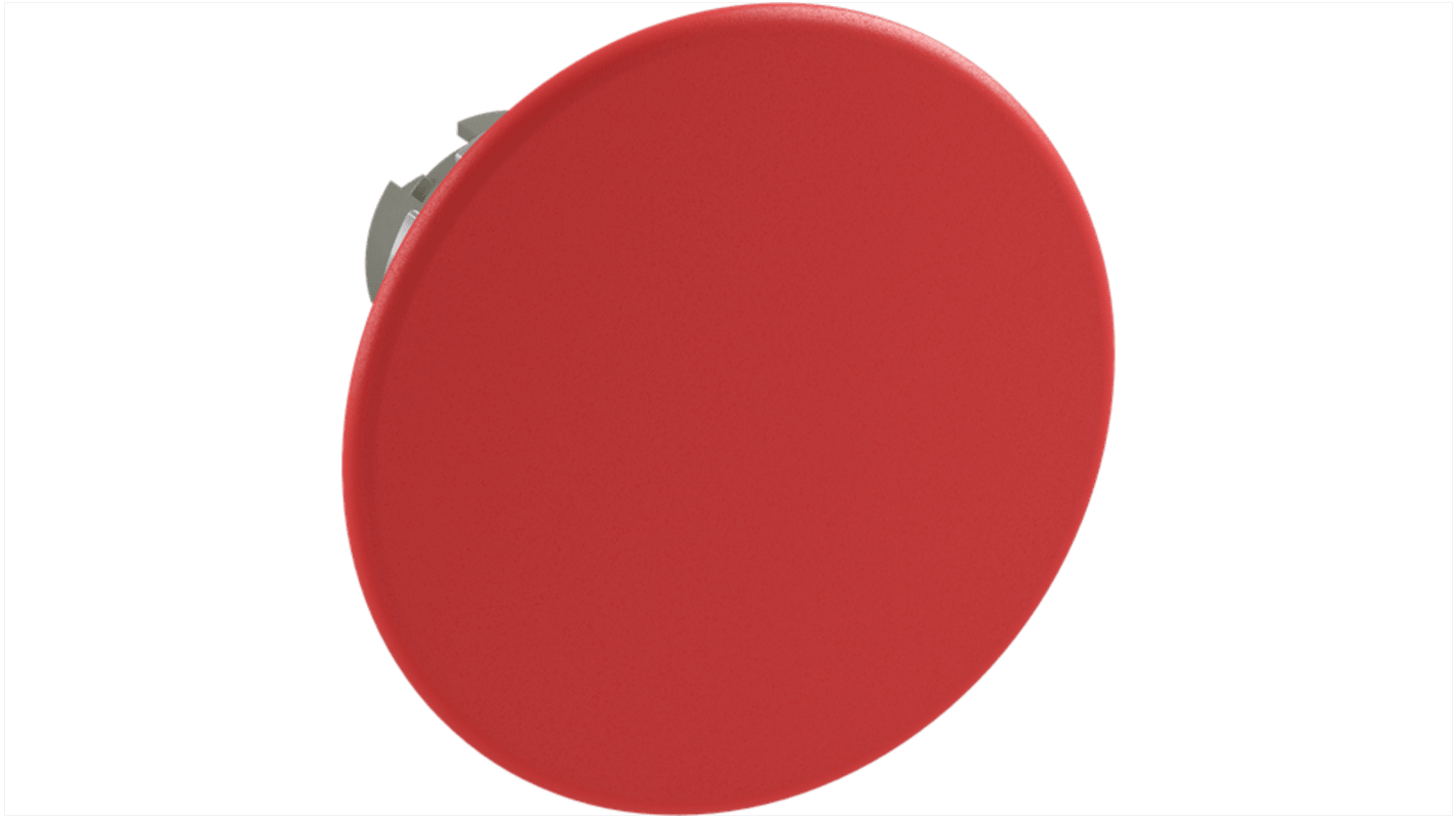 Pulsante a fungo rosso ABB 1SFA184051R9001, attuatore da 60 mm, azione momentanea, grado di protezione IP66.