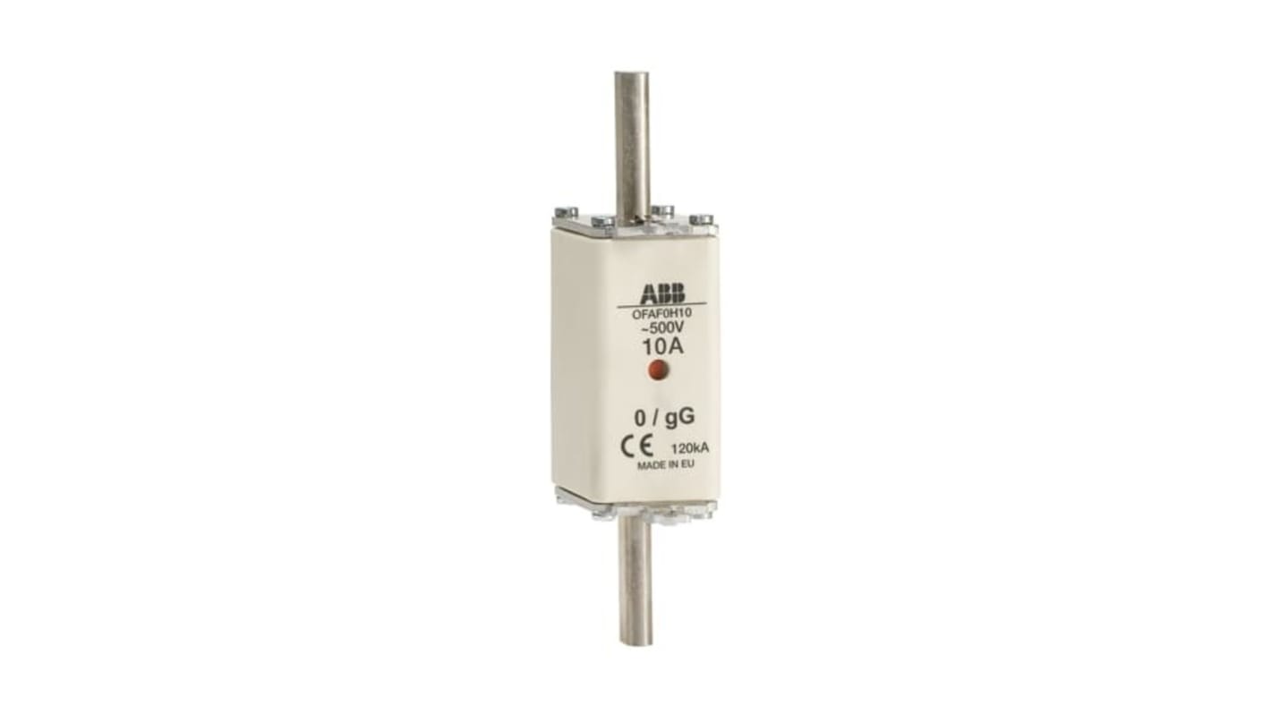 Fusibile ABB aM HRC 16A, dimensioni 125 x 30 x 60mm, tensione 500V, montaggio DIN, per applicazioni industriali.