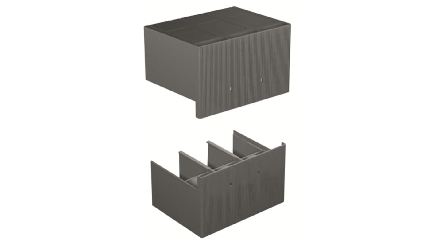 Coperchio terminale ABB S6 T6, codice 1SDA014040R1, per MCB 3P, progettato per proteggere dispositivi elettrici.