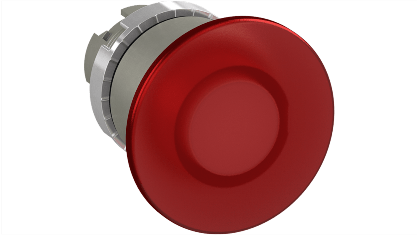 Pulsante a fungo instabile ABB, diametro 40 mm, rosso, attuazione momentanea, grado di protezione IP66, serie 1SFA1.