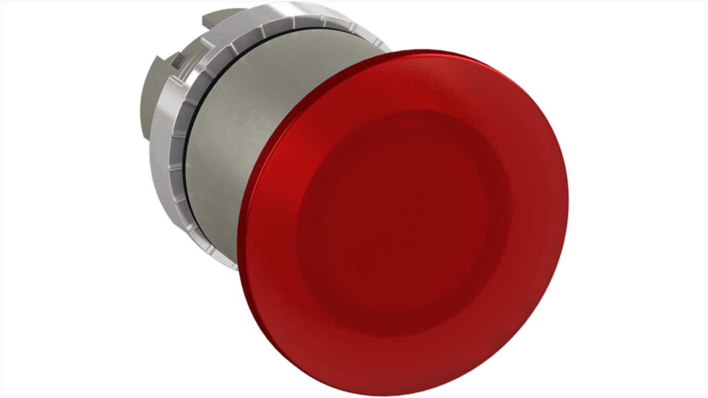 Pulsante instabile ABB, serie 1SFA1, verde, attuatore rotondo da 40 mm, grado di protezione IP66, per applicazioni industriali.