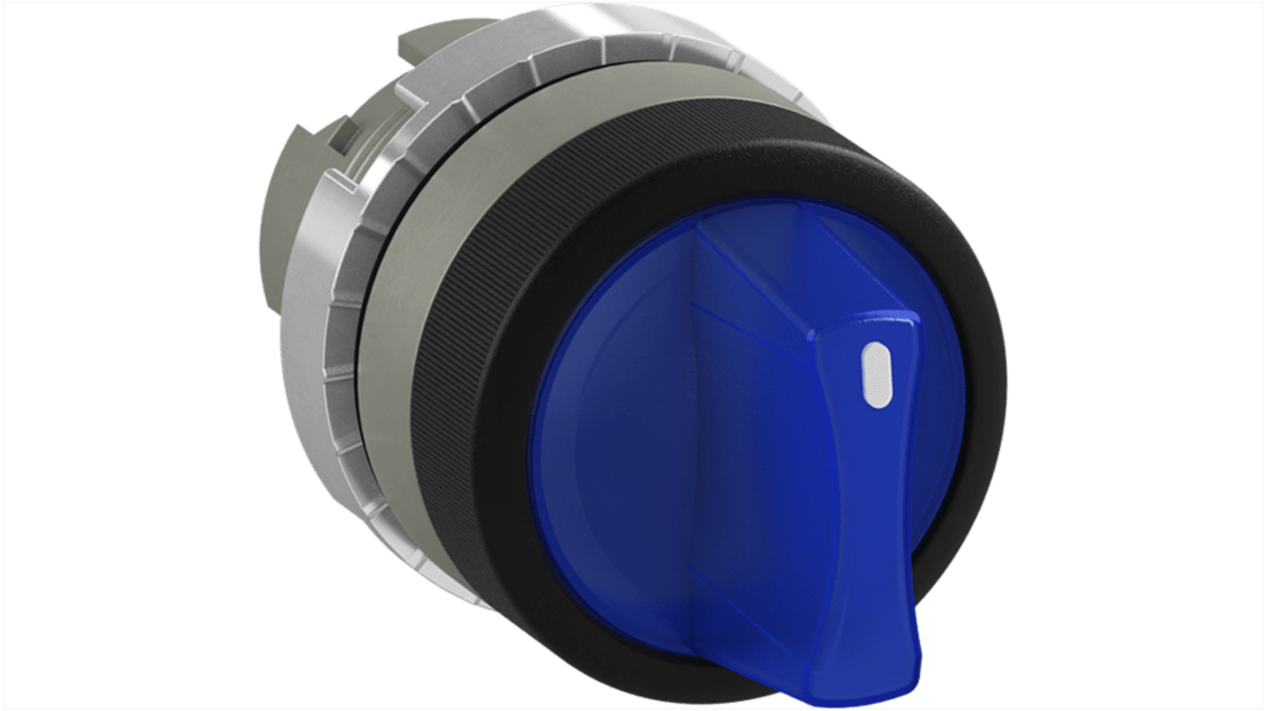 Pulsante a fungo blu ABB 1SFA184606R9104, mantenuto, rotondo, grado di protezione IP66, impugnatura corta.