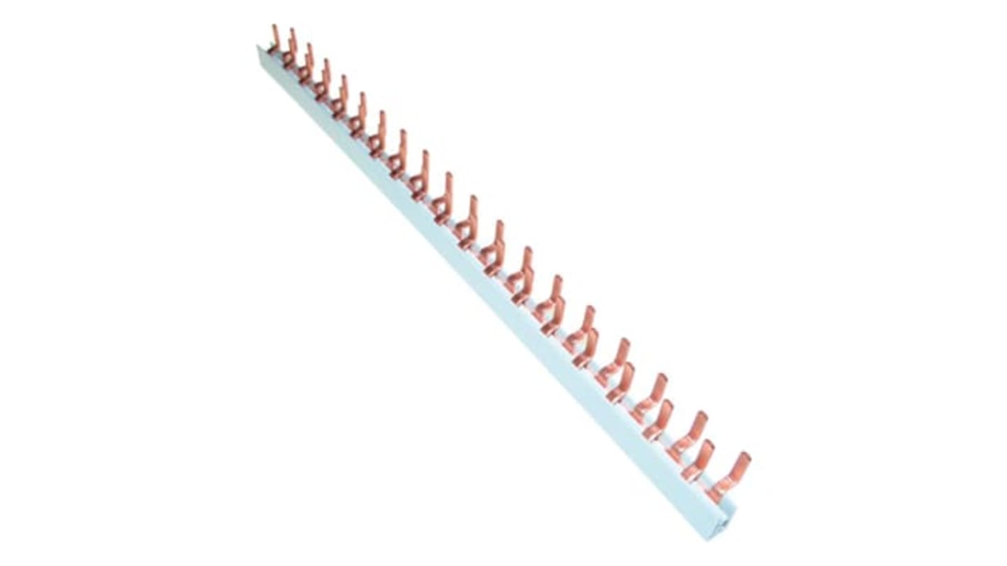Barra di distribuzione ABB S200C, codice 2CDL802141R1018, 2 fasi, 10 mm², 36 pin, lunghezza 0,33 metri. Accessori inclusi.