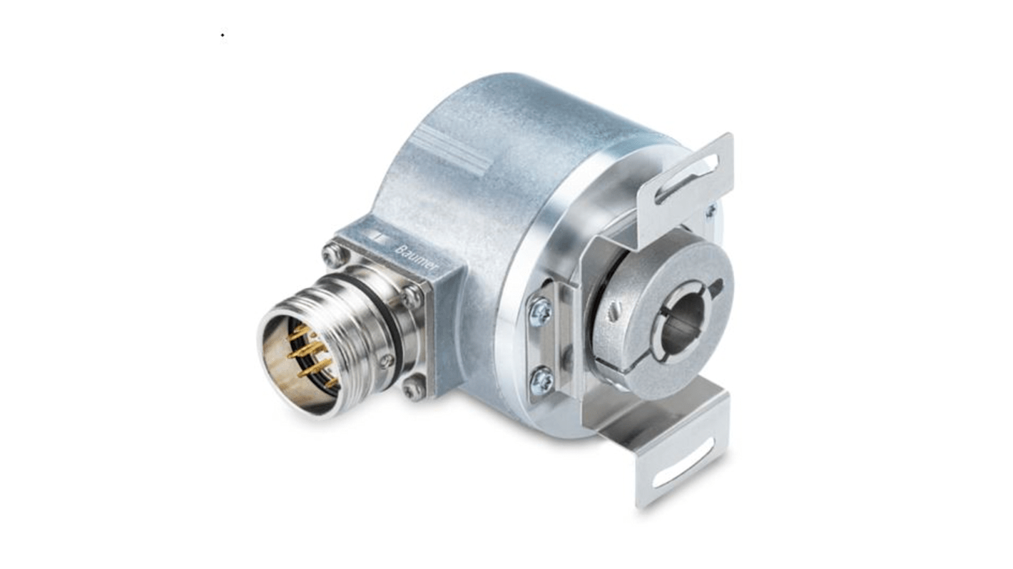 Encoder assoluto Baumer EN580E.ML-TT12.GB11G.13120.H, 8192 impulsi/giro, uscita Line driver, interfaccia RS422.