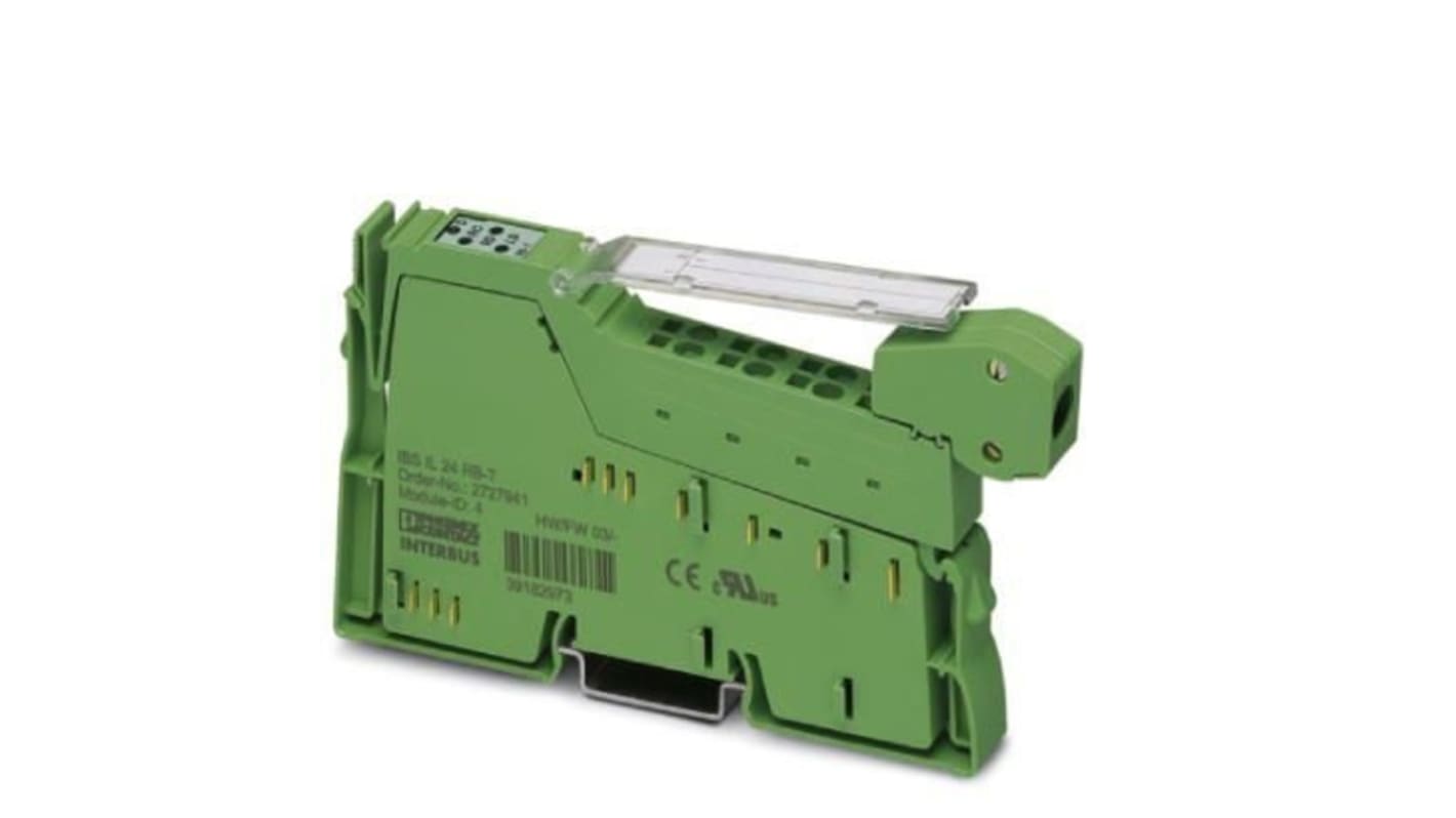 Modulo di ingresso analogico Phoenix Contact 2861962 per INTERBUS, dimensioni 12,2 x 135 x 71,5 mm, velocità 2 Mbps.