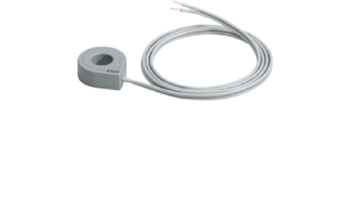 Trasformatore di corrente Hager EK028, monofase, 90 A primaria, 48 mA secondaria, 12 ingressi, montaggio a vite, foro 15 mm.