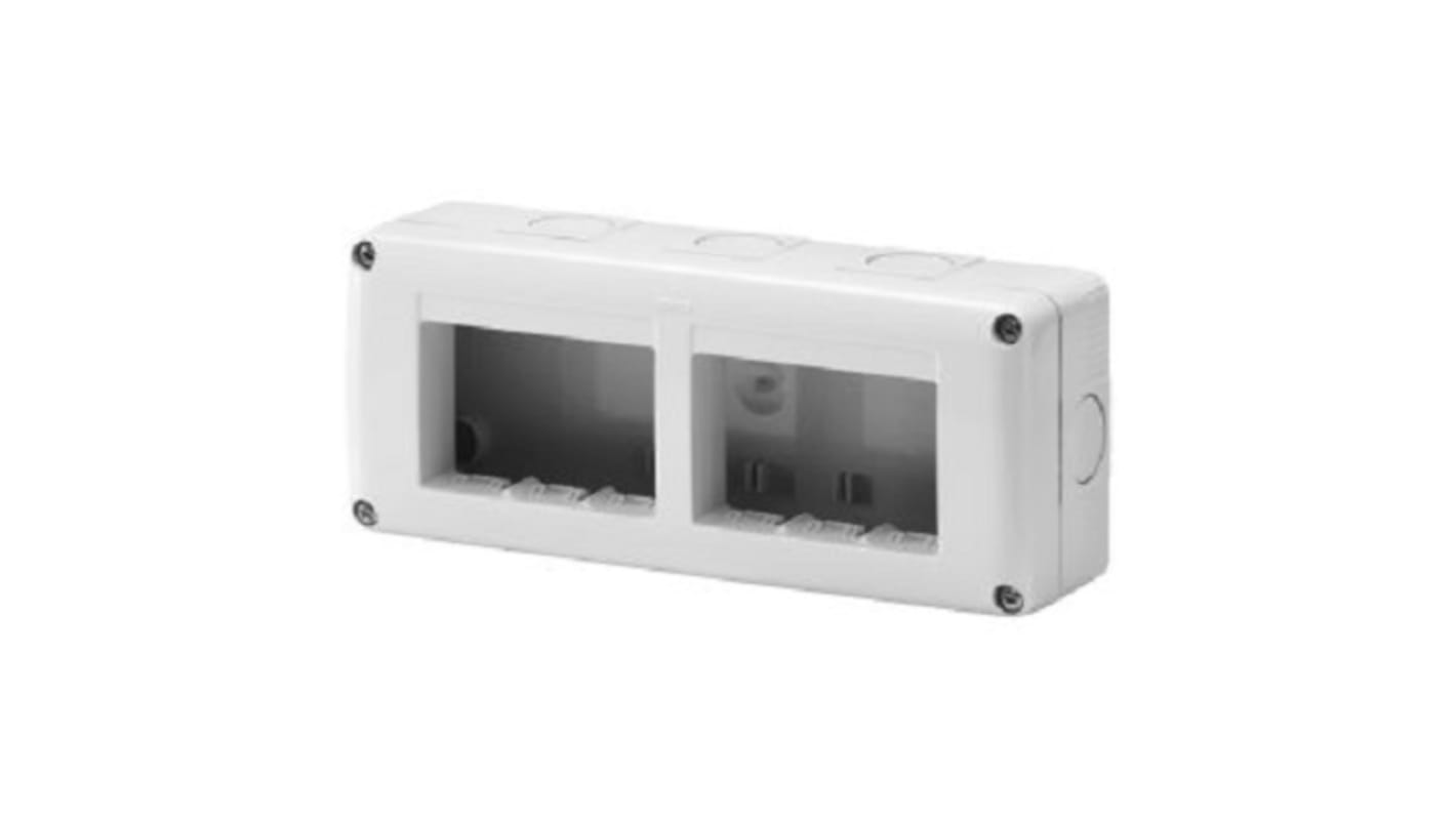 Scheda di distribuzione 1+N fasi Gewiss GW27005, 16 vie, grigio RAL 7035, IP40/IP55/IP65, senza alogeni, viti in acciaio - Ideale per uso domestico, commerciale e industriale.