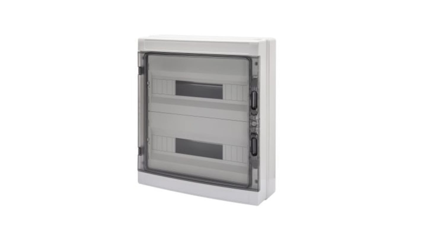 Custodia stagna Gewiss GW40107 per distribuzione elettrica, 16 vie, 125A. Morsettiere bipolari e unipolari per cablaggio ordinato. Integrabile con vari mobili. Privi di alogeni.