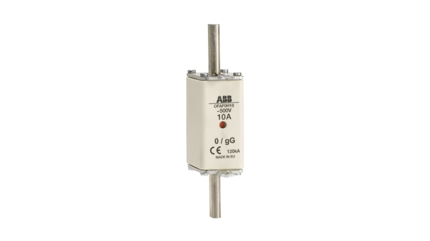Fusibile ABB gG HRC 100A, dimensioni 125 x 30 x 60 mm, per protezione da sovracorrente e cortocircuito, montaggio DIN.