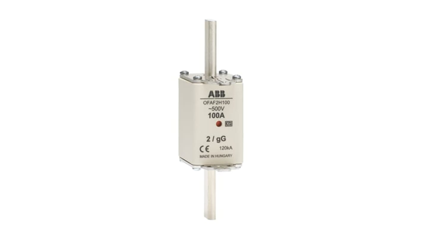Fusibile ABB 1SCA022627R5540 gG HRC 160A, dimensioni 150 x 40 x 72 mm, per protezione da sovracorrente e cortocircuito.
