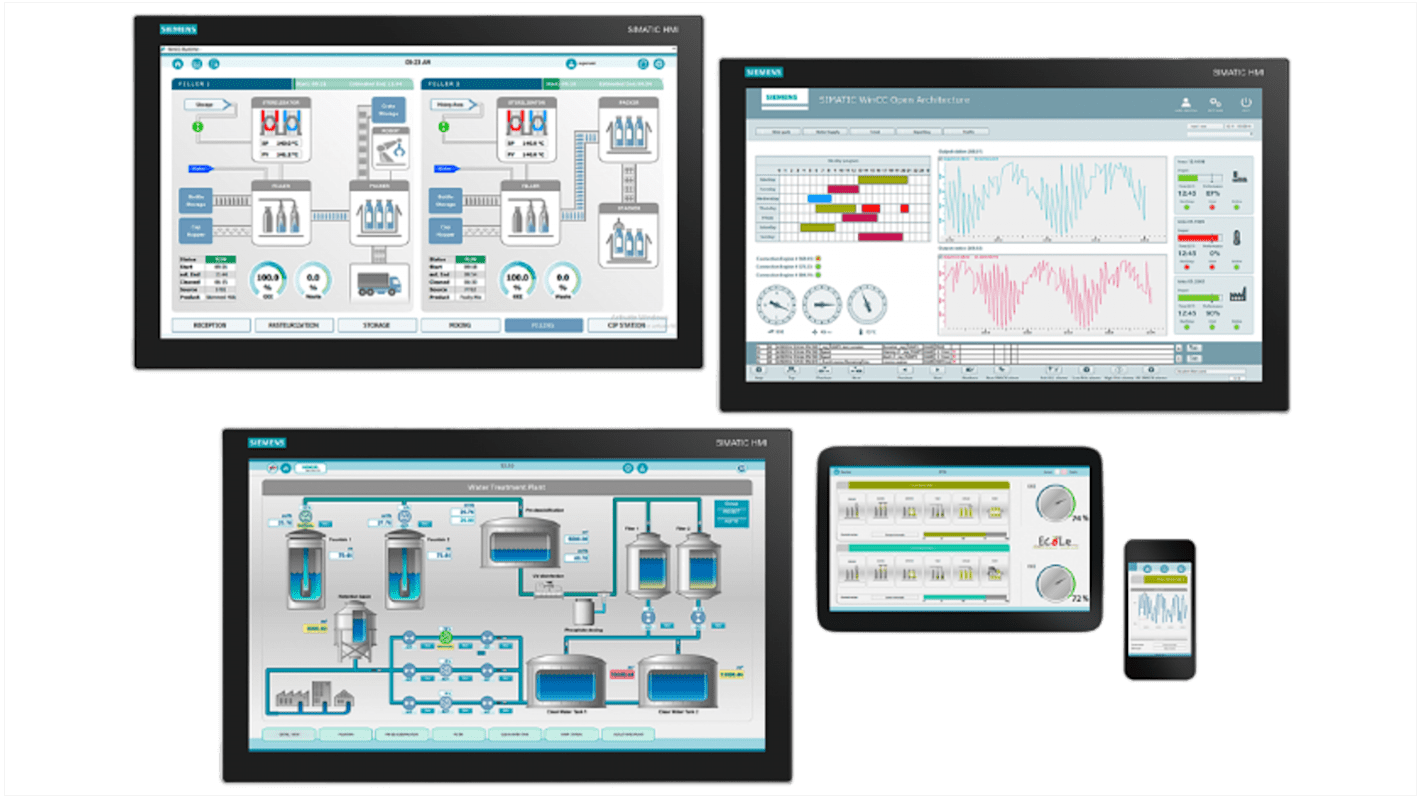Software Siemens 6AV63712BG074AX0 per PLC SIMATIC S7, licenza runtime WinCC Powerpack RT 512/2048 su USB.