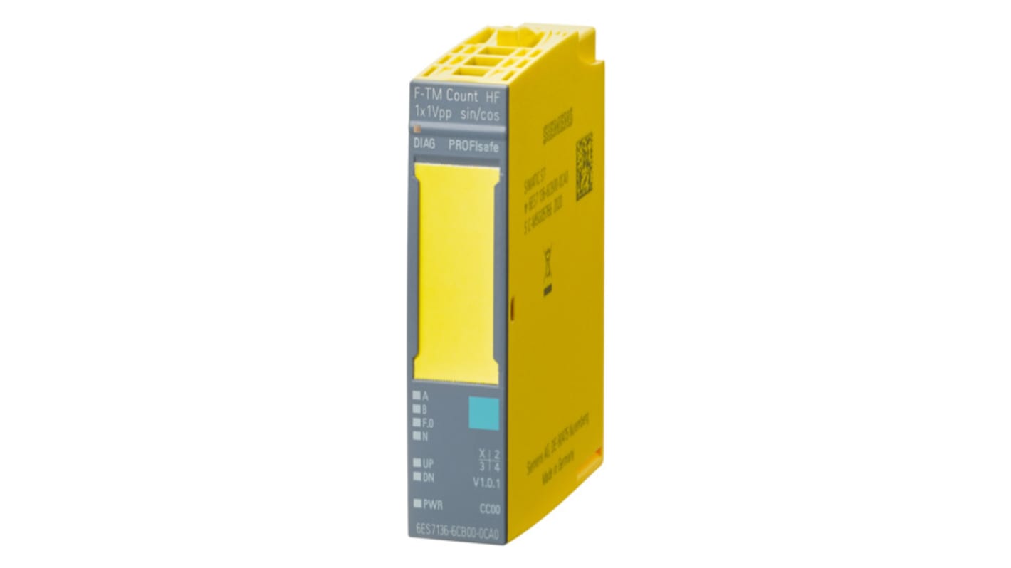 Modulo I/O Siemens 6ES7136-6CB00-0CA0, per encoder rotanti incrementali, 24 V, 1 canale, compatibile con BU tipo A0.