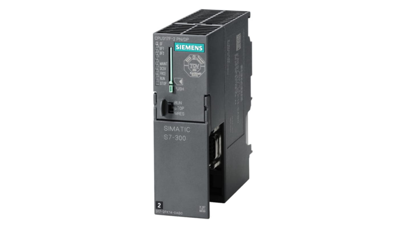 Modulo di ingresso/uscita Siemens SIMATIC S7-300 (6ES7317-2FK14-0AB0) con 1,5 MB di memoria e interfaccia Ethernet PROFINET per applicazioni industriali.