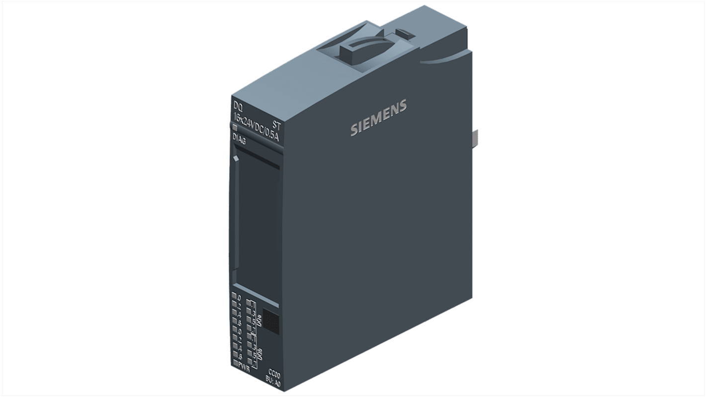 Modulo di uscita digitale Siemens 6AG21326BH014BA0, PNP, per ET 200SP, dimensioni 73 x 15 x 58 mm, alimentazione 24V c.c.