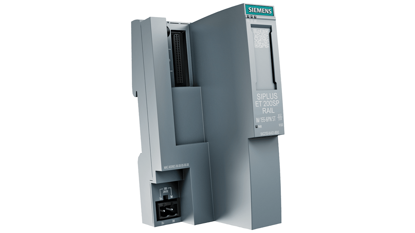 Modulo di interfaccia Siemens 6AG21556AU011CN0, 2 porte per ET 200SP, dimensioni 117 x 50 x 74 mm, supporta fino a 64 moduli I/O.